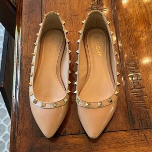 GLO Jeans Nude Studded Loafers